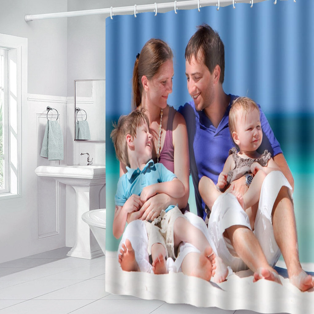 Any Family Photo - Personalized Family Shower Curtain