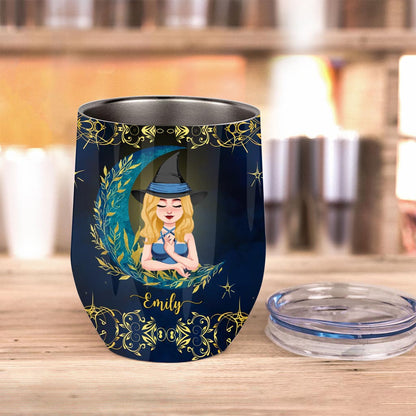 Don't F With My Energy - Personalized Witch Wine Tumbler
