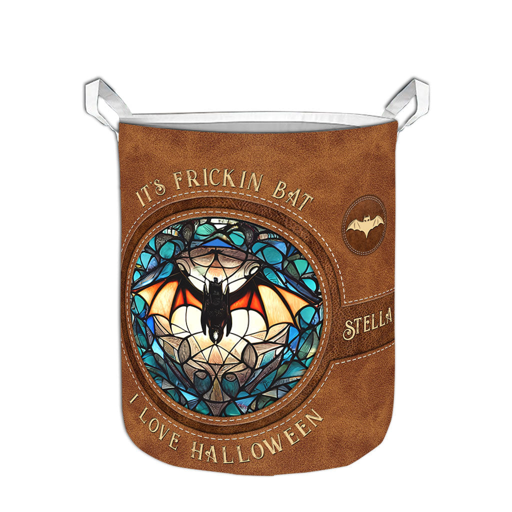 It's Frickin' Bat I Love Halloween - Personalized Witch Storage Basket