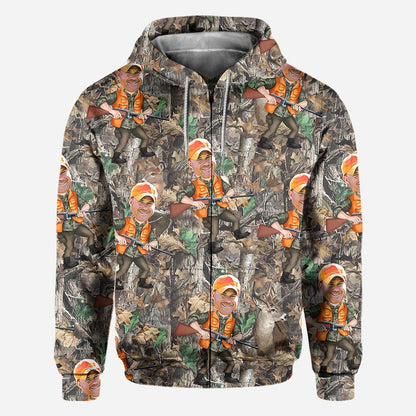 Photo Inserted Hunter - Personalized Hunting All Over Shirt