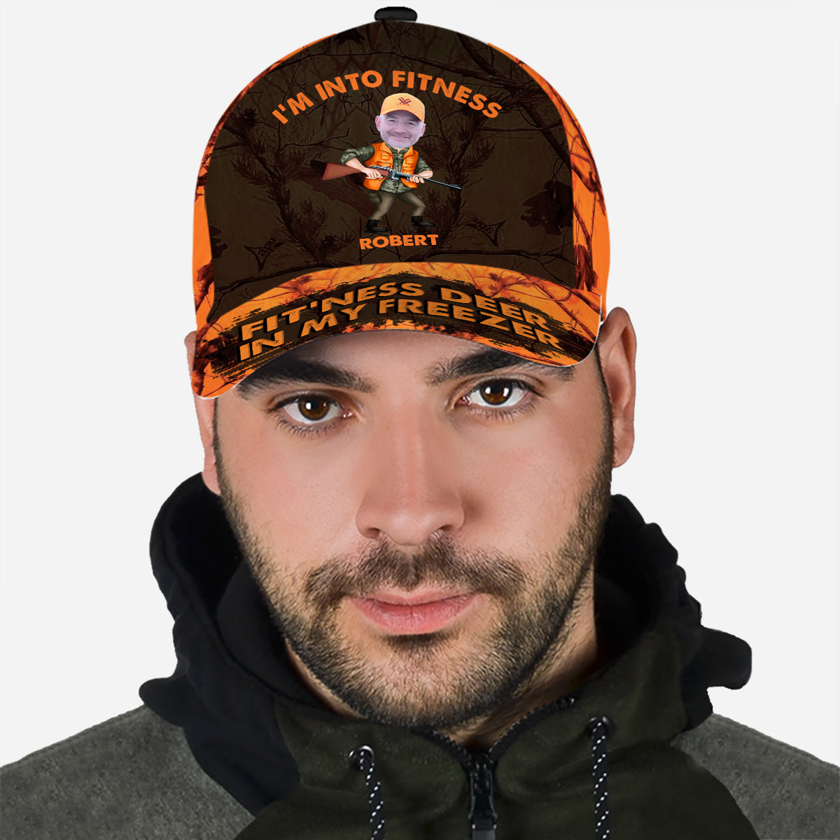 I'm Into Fitness Fit'ness Deer In My Freezer - Personalized Hunting Classic Cap
