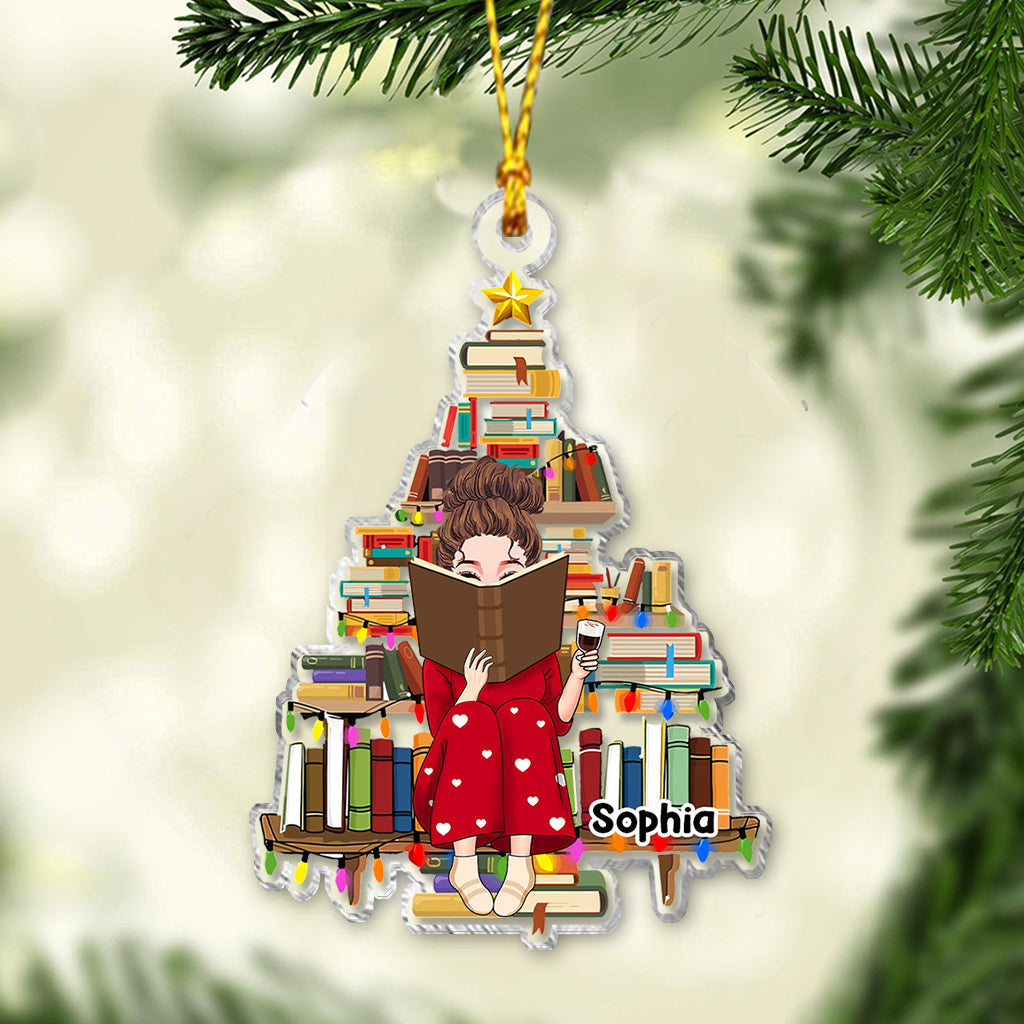 Just A Girl Who Loves Books - Personalized Book Transparent Ornament