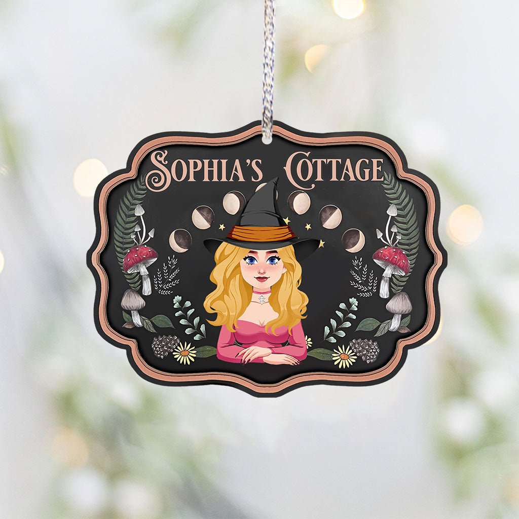 Witch's Cottage - Personalized Witch Ornament