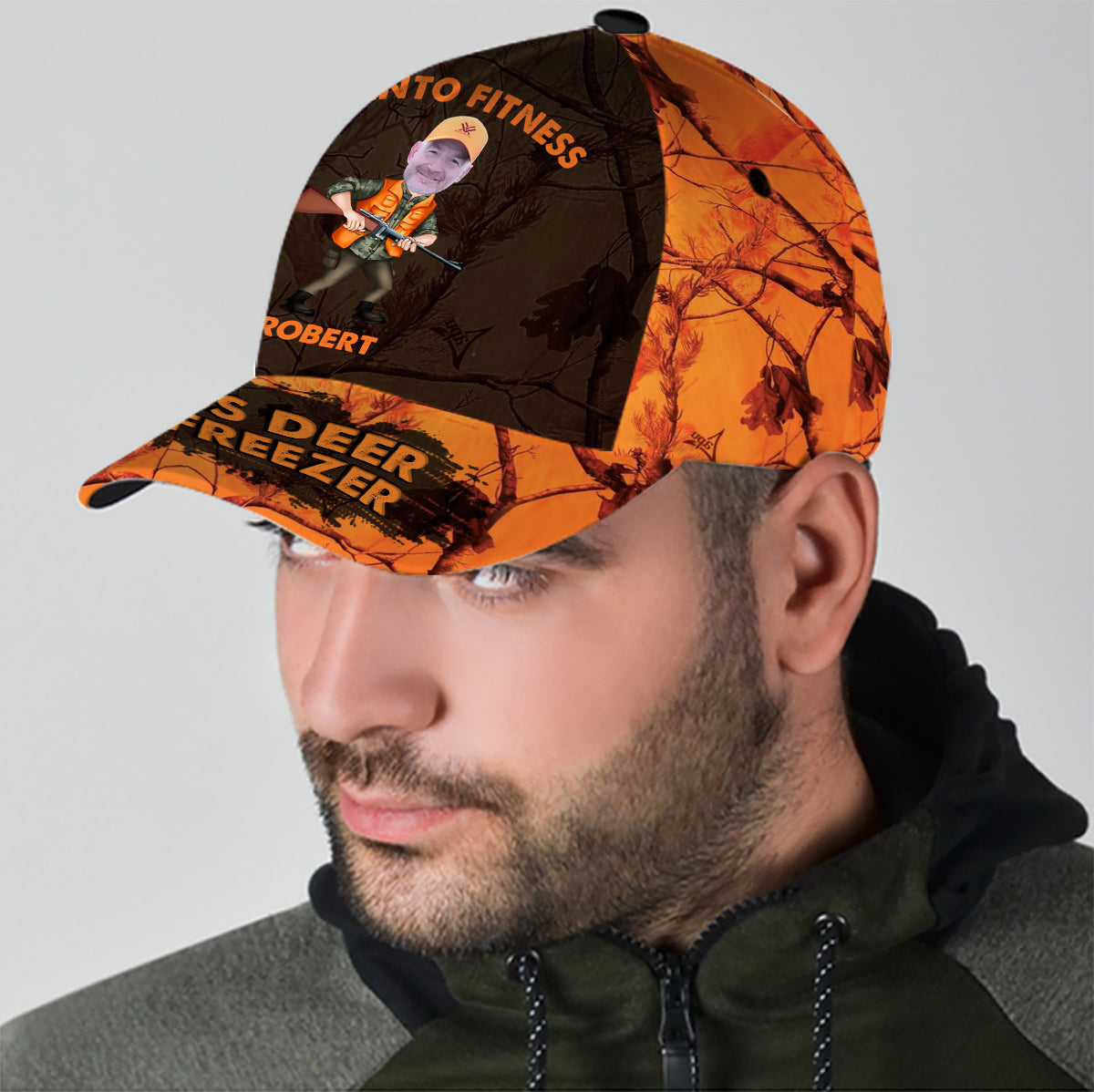 I'm Into Fitness Fit'ness Deer In My Freezer - Personalized Hunting Classic Cap