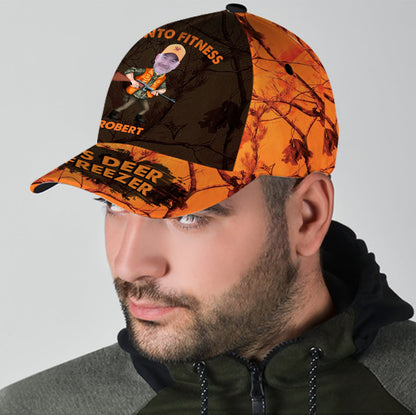 I'm Into Fitness Fit'ness Deer In My Freezer - Personalized Hunting Classic Cap