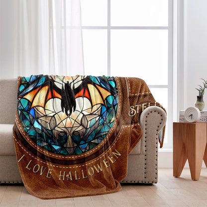 It's Frickin' Bat I Love Halloween - Personalized Witch Blanket