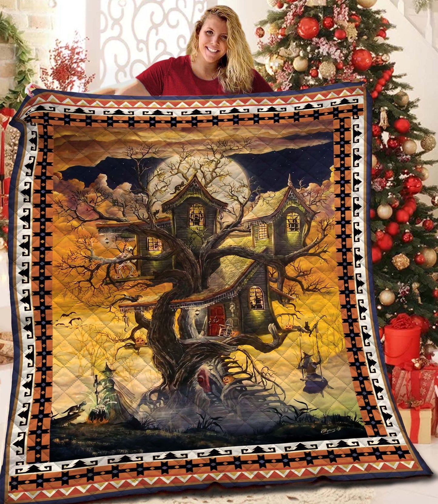 Halloween Witches Lair - Witch Quilt 0822