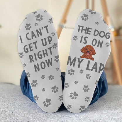 I Can Get Up Right Now - Cat gift for dog lover - Personalized Socks