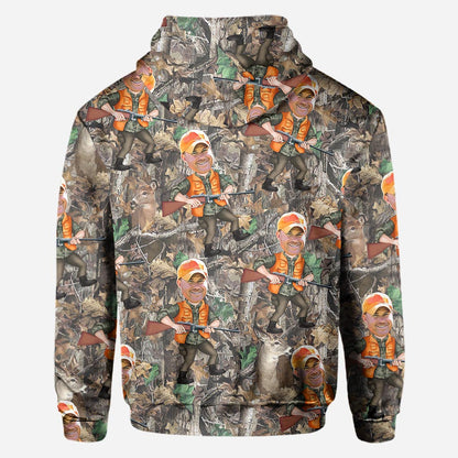 Photo Inserted Hunter - Personalized Hunting All Over Shirt