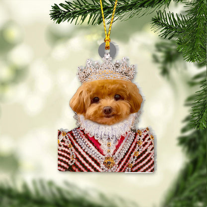 Custom Royal Portrait Renaissance Style - Personalized Dog Ornament