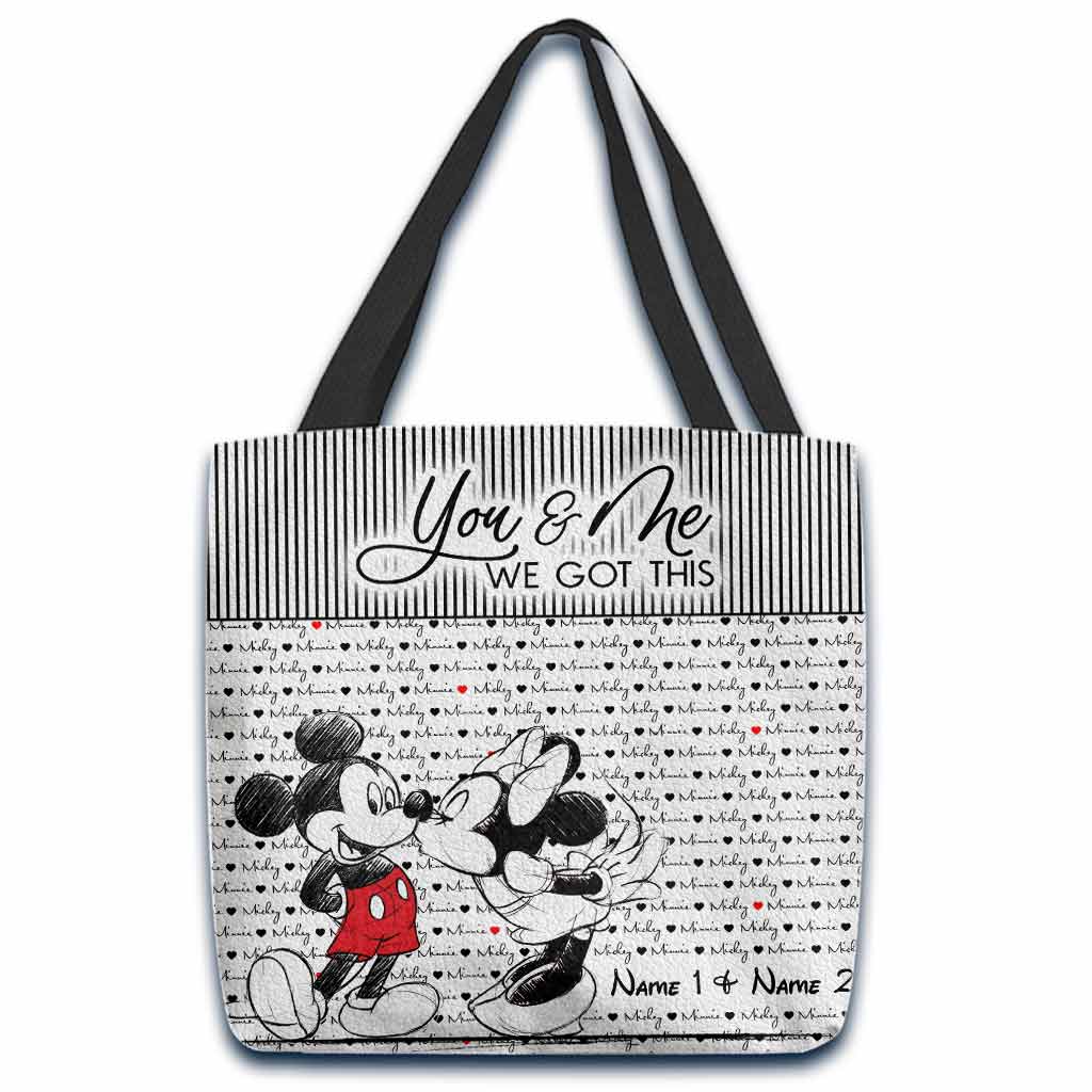 You And Me We Got This - Personalized Mouse Tote Bag