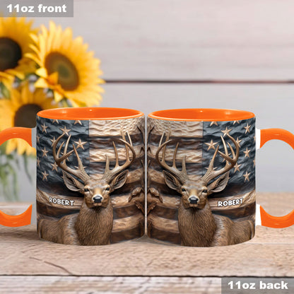 Deer Hunting - Personalized Hunting Accent Mug