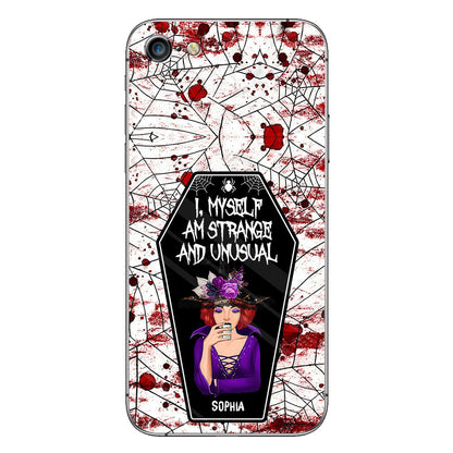 I Myself Am Strange and Unusual - Personalized Witch Phone Case