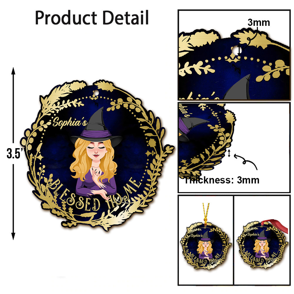 Blessed Home - Personalized Witch Ornament