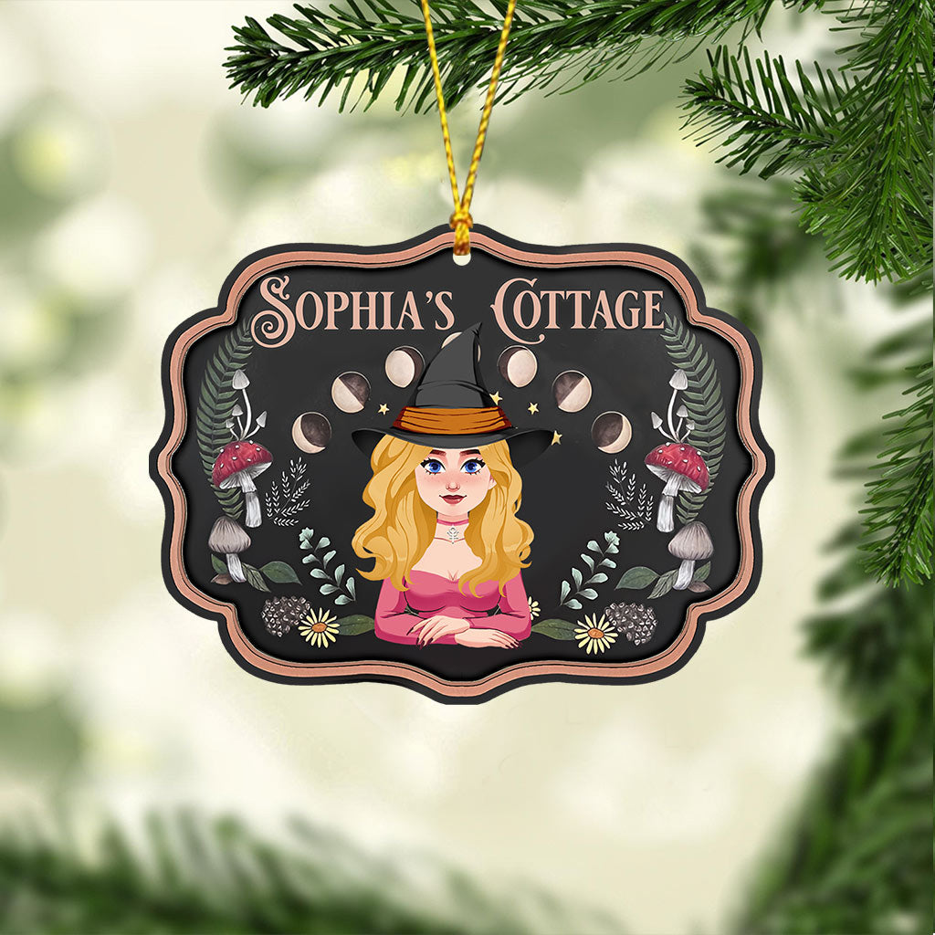 Witch's Cottage - Personalized Witch Ornament