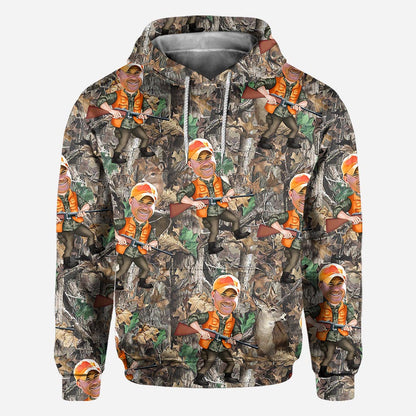 Photo Inserted Hunter - Personalized Hunting All Over Shirt