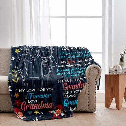You Will Always Be My Grandson - Personalized Grandma Blanket