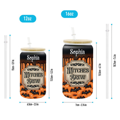 Witches Brew - Personalized Witch Can Glass