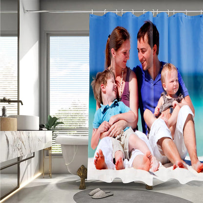 Any Family Photo - Personalized Family Shower Curtain