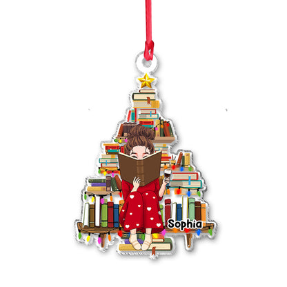 Just A Girl Who Loves Books - Personalized Book Transparent Ornament