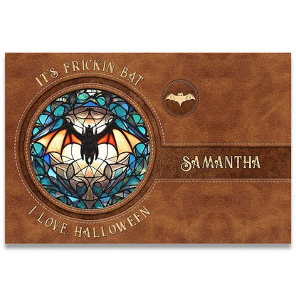 It's Frickin' Bat I Love Halloween - Personalized Witch Doormat