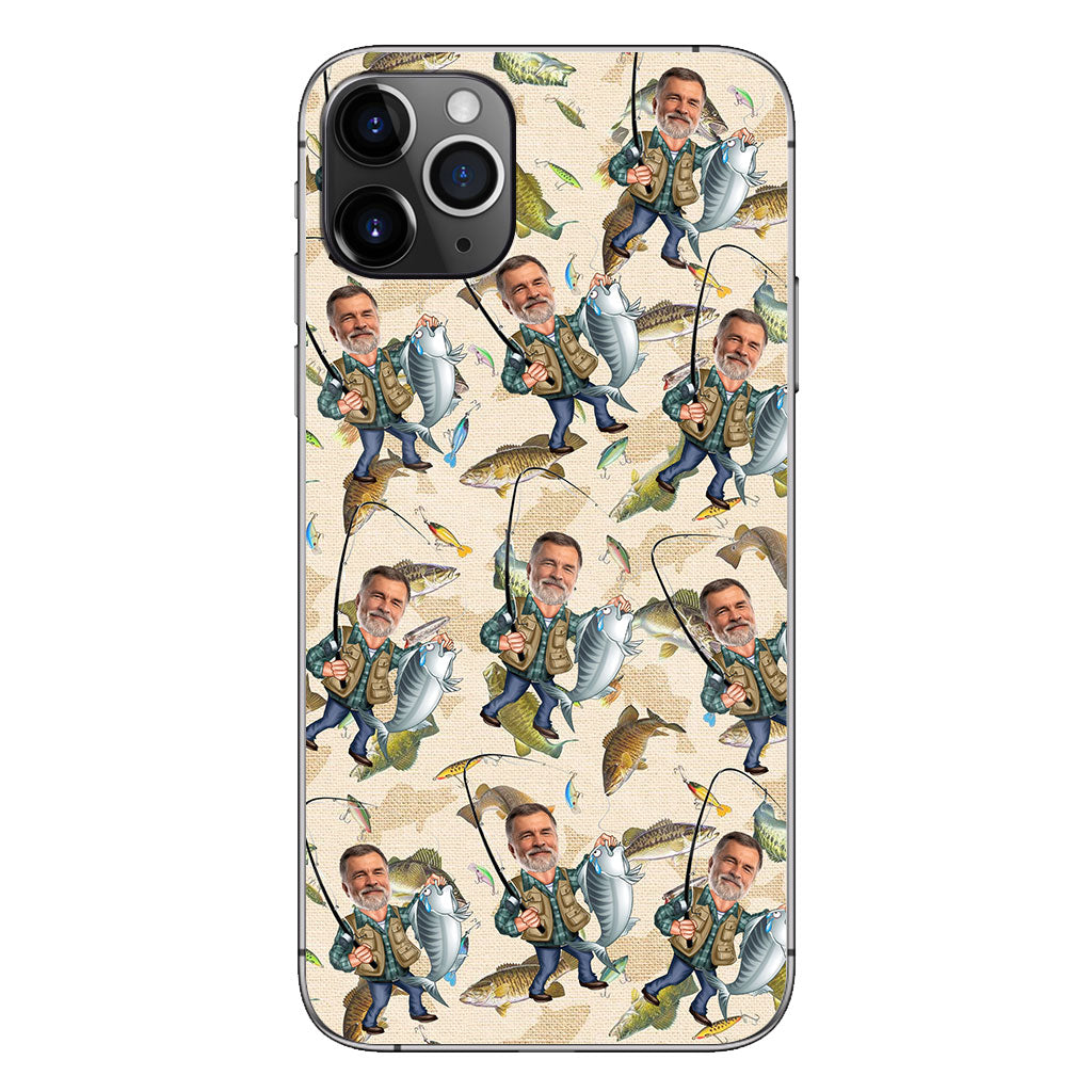 Photo Inserted Funny Fishing - Personalized Fishing Phone Case