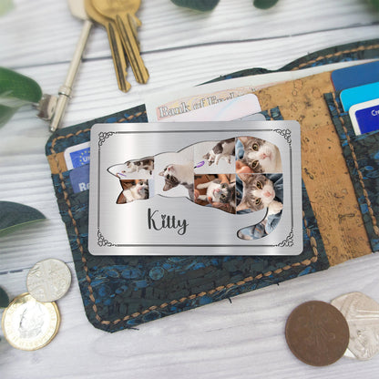 Remember Me - Personalized Cat Wallet Insert Card