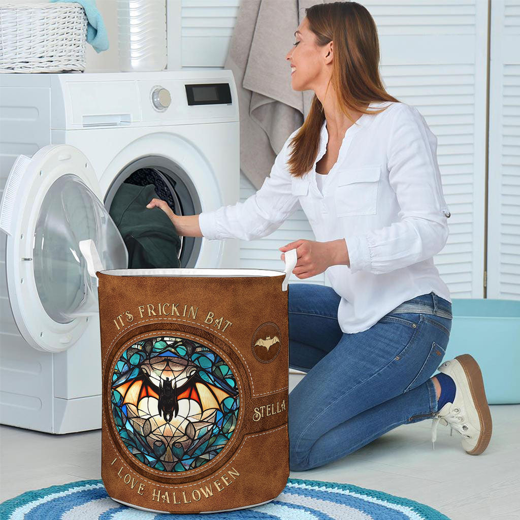 It's Frickin' Bat I Love Halloween - Personalized Witch Storage Basket