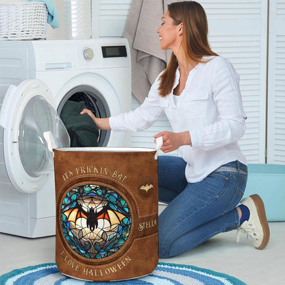 It's Frickin' Bat I Love Halloween - Personalized Witch Storage Basket