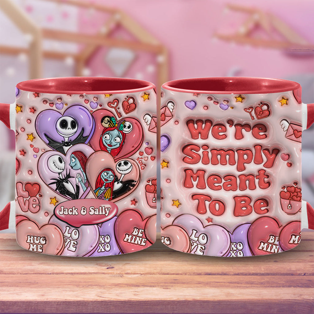 We’re Simply Meant To Be - Personalized Nightmare Accent Mug