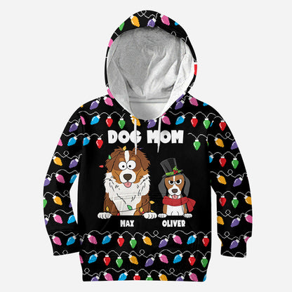 Pet Colorful Christmas Light - Personalized Dog Hoodie and Leggings