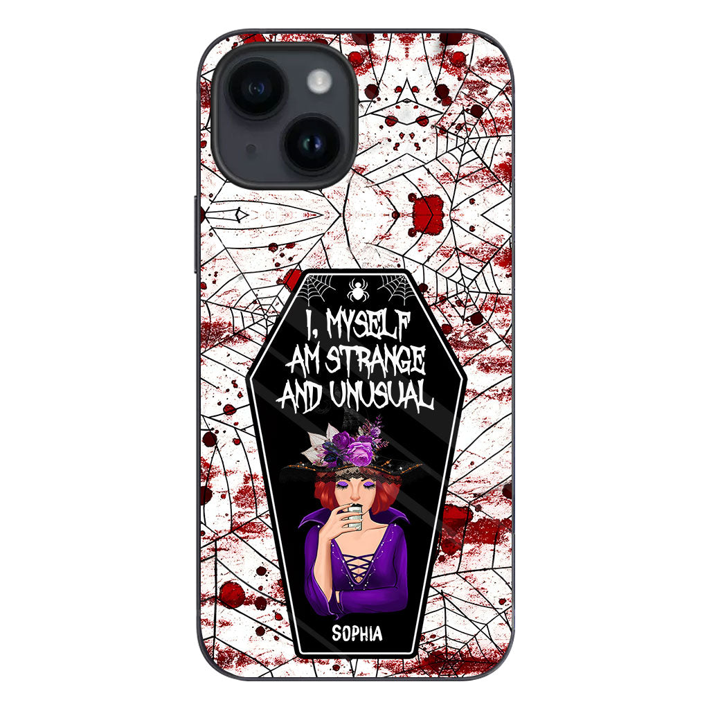 I Myself Am Strange and Unusual - Personalized Witch Phone Case