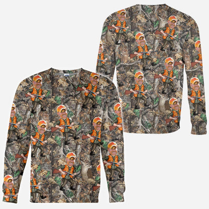 Photo Inserted Hunter - Personalized Hunting All Over Shirt