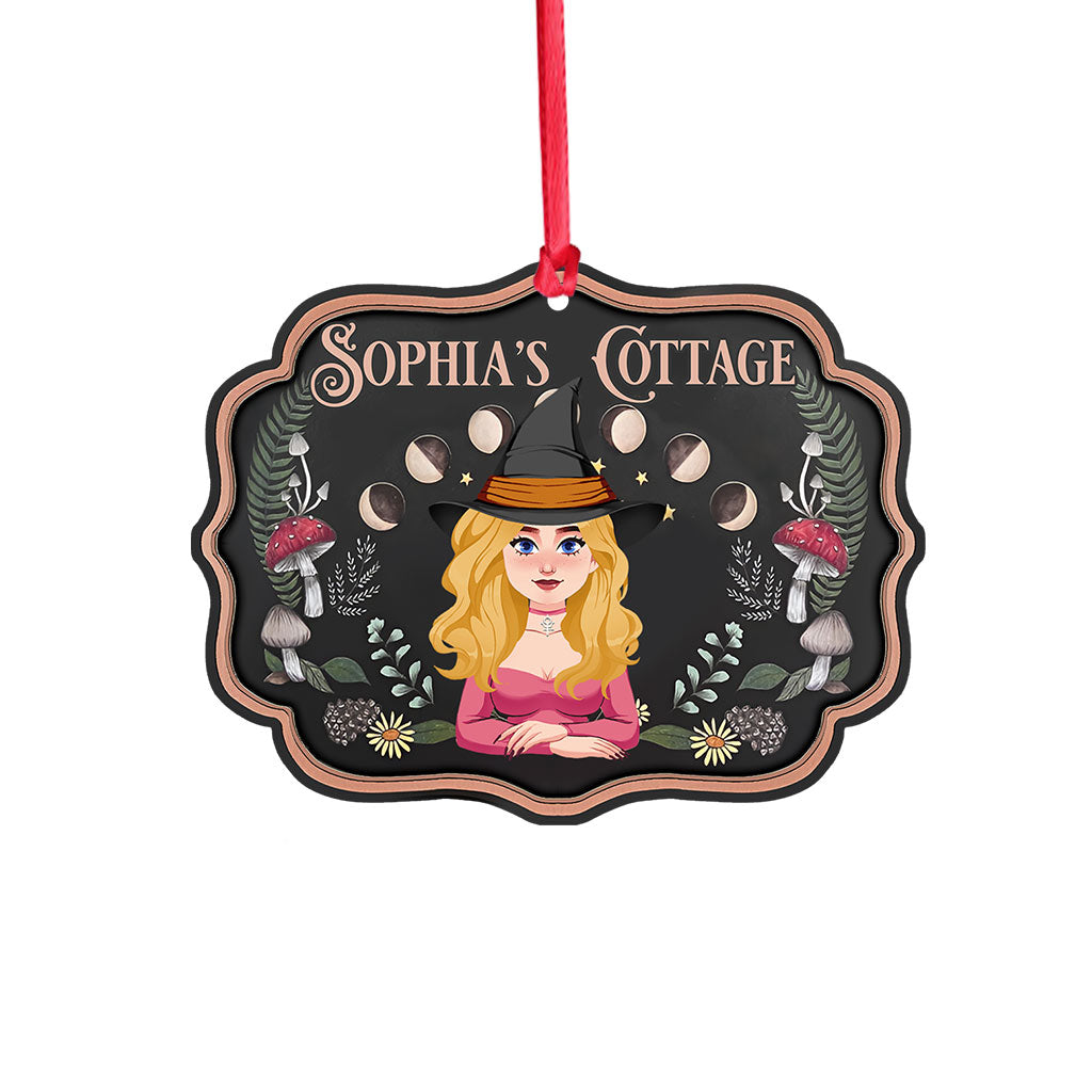 Witch's Cottage - Personalized Witch Ornament