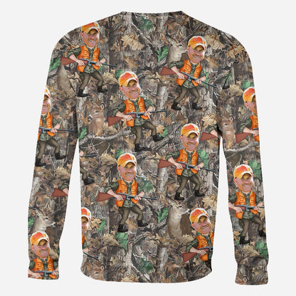 Photo Inserted Hunter - Personalized Hunting All Over Shirt