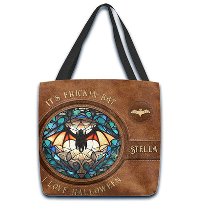 It's Frickin' Bat I Love Halloween - Personalized Witch Tote Bag
