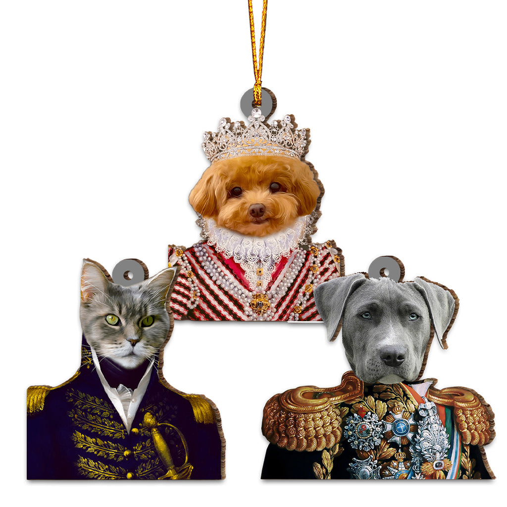 Custom Royal Portrait Renaissance Style - Personalized Dog Ornament