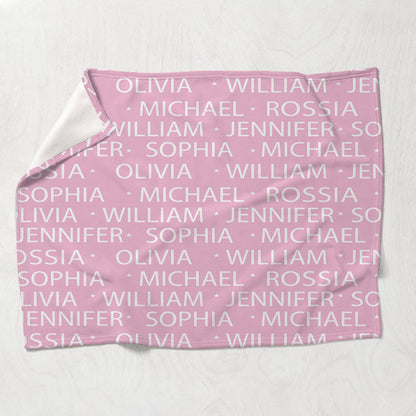 Custom Name Pattern - Personalized Family Blanket