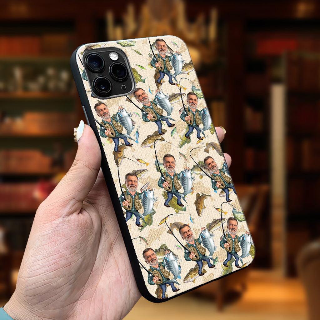 Photo Inserted Funny Fishing - Personalized Fishing Phone Case