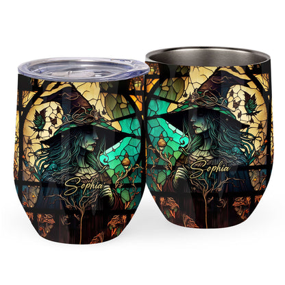 Mysterious Witch - Personalized Witch Wine Tumbler