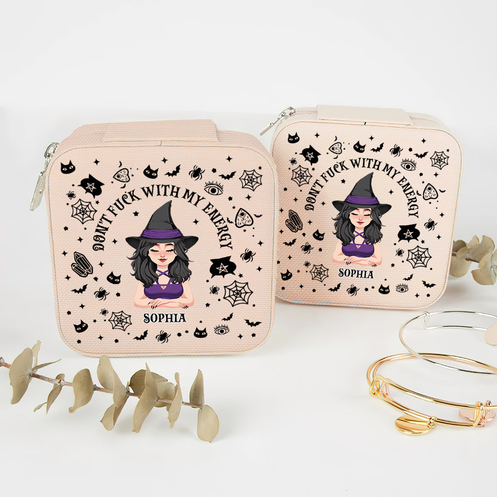 Don't F With My Energy - Personalized Witch Jewelry Box