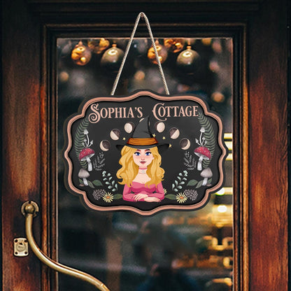 Witch's Cottage - Personalized Witch Wood Sign