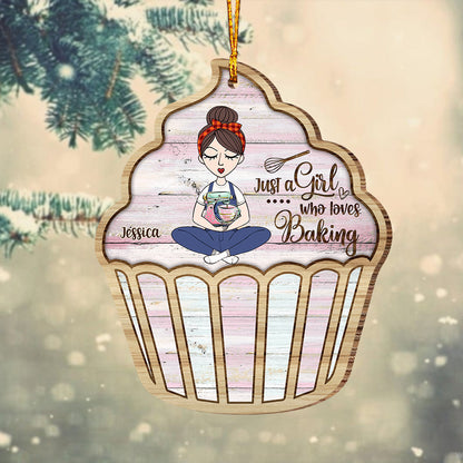 Just A Girl Who Loves Baking - Personalized Baking Ornament