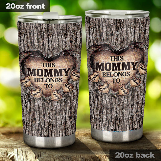 Dad's Heart - Gift for dad, grandma, grandpa, mom, uncle, aunt, brother, sister - Personalized Tumbler