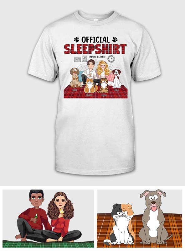 Official Sleepshirt - Personalized Dog T-shirt And Hoodie
