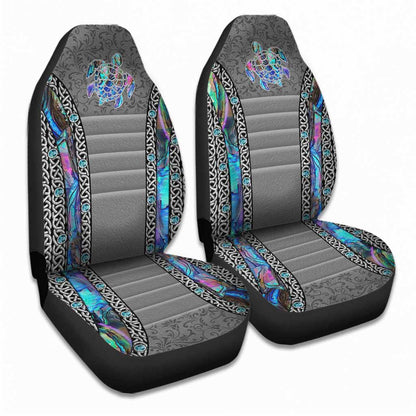 Love Turtles - Seat Covers With 3D Pattern Print