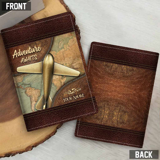 Adventure Awaits - Personalized Travelling Passport Holder