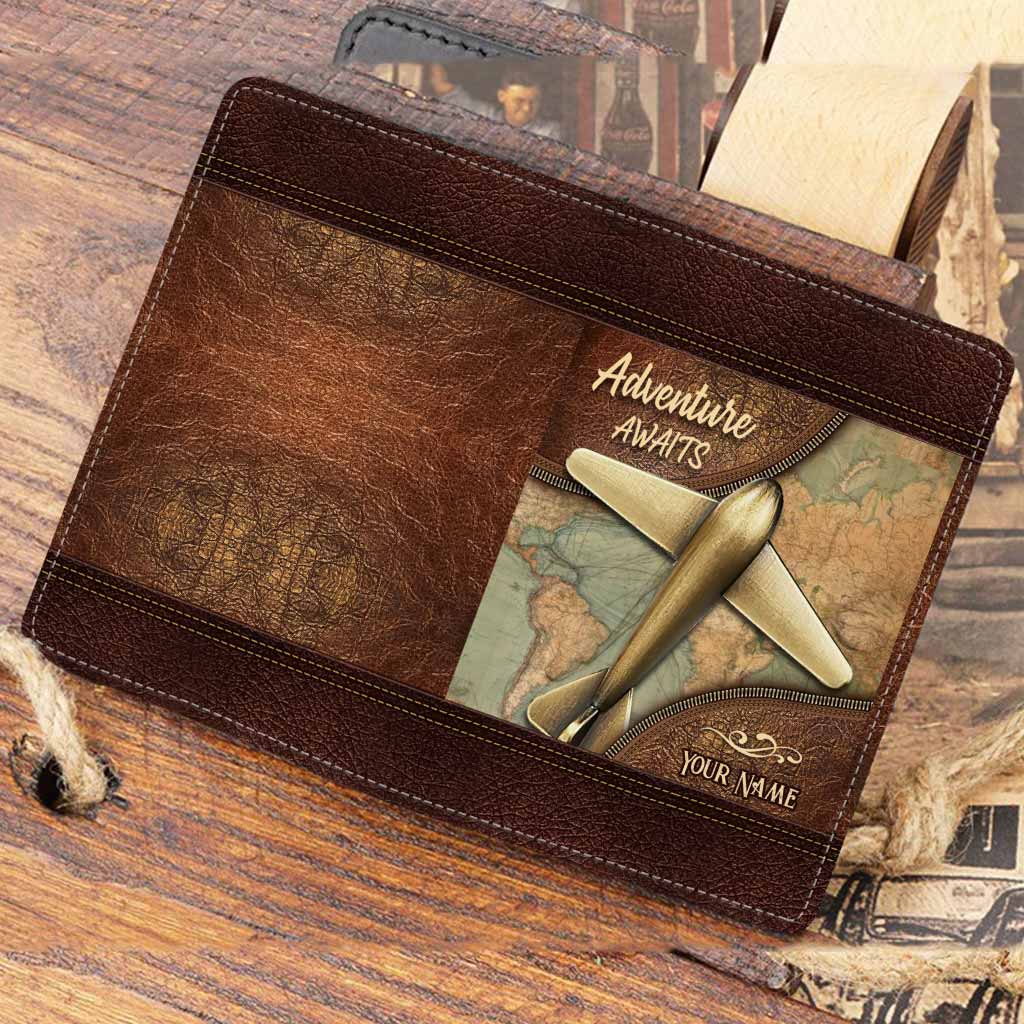 Adventure Awaits - Personalized Travelling Passport Holder