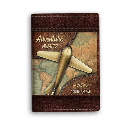Adventure Awaits - Personalized Travelling Passport Holder