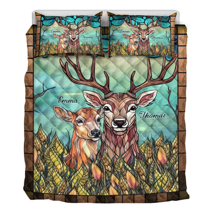 You & Me We Got This - Personalized Hunting Quilt Set